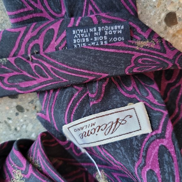 3/$20 - Alcione (Milano) 100% silk Tie - Picture 3 of 3
